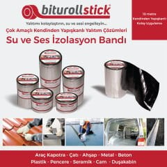 1 mm Metalik Su ve Ses Yalıtım Bandı 10 Mt.