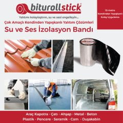 1 mm Platin Gri Su ve Ses Yalıtım Bandı 10 Mt.