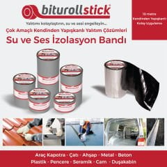 1 mm Platin Gri Su ve Ses Yalıtım Bandı 10 Mt.